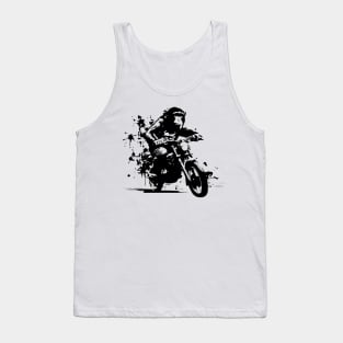 monkey riding on the motorbike Tank Top